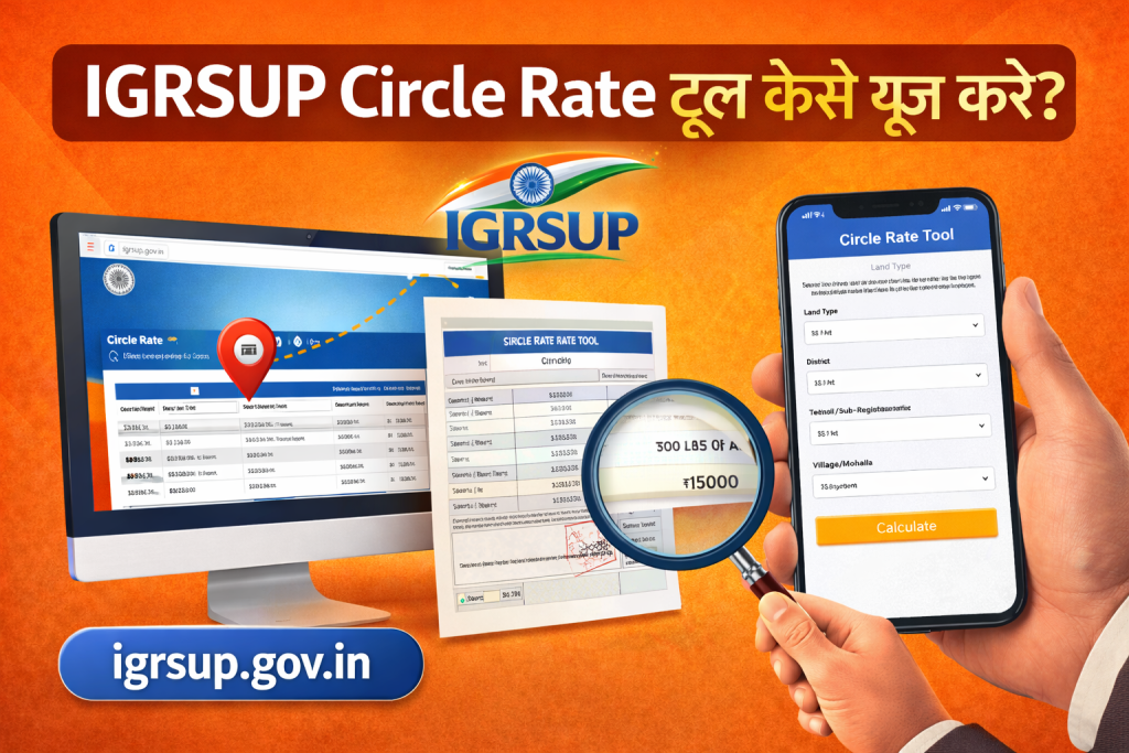 igrsup circle rate टूल कैसे यूज़ करें