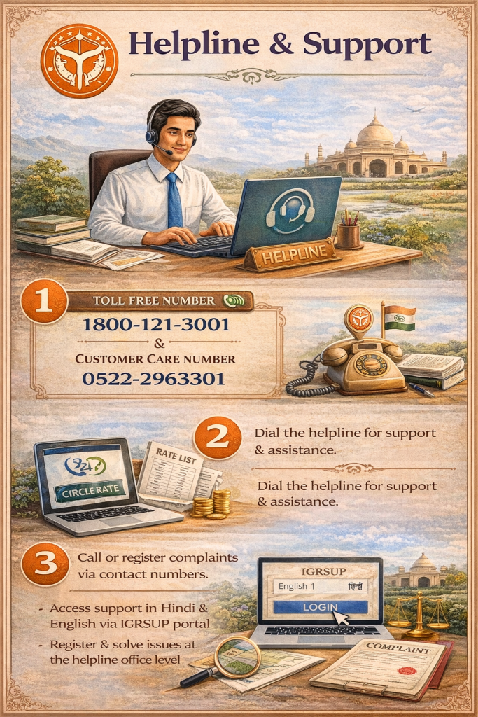 Helpline and Support
What is the helpline number for IGRSUP services
जब किसी व्यक्ति को पोर्टल से जुड़ी जानकारी समझने में परेशानी होती है तो वह मदद के लिए संपर्क करना चाहता है। ऐसे में लोग Helpline number के बारे में जानकारी ढूँढते हैं।
हेल्पलाइन का उद्देश्य उपयोगकर्ताओं की मदद करना होता है। अगर किसी सेवा से जुड़ी जानकारी स्पष्ट नहीं हो तो उपयोगकर्ता मदद मांग सकता है।
कई लोग पोर्टल का उपयोग करते समय सवाल पूछना चाहते हैं। ऐसे में हेल्पलाइन एक सहायक माध्यम बन सकता है।
इससे उपयोगकर्ता अपनी समस्या या सवाल के बारे में जानकारी प्राप्त कर सकता है।
What is the toll free number and customer care number
कई सेवाओं के लिए Toll free number या Customer care number भी उपलब्ध हो सकते हैं। इन नंबरों के माध्यम से लोग जानकारी प्राप्त कर सकते हैं।
जब उपयोगकर्ता को किसी सेवा के बारे में जानकारी चाहिए होती है तो वह संपर्क कर सकता है।
कुछ लोग वेबसाइट से जानकारी लेते हैं जबकि कुछ लोग फोन के माध्यम से पूछना पसंद करते हैं।
इस तरह संपर्क नंबर उपयोगकर्ताओं को जानकारी प्राप्त करने में मदद कर सकते हैं।
How can users contact using contact number and complaint number
अगर किसी व्यक्ति को समस्या होती है तो वह संपर्क करना चाहता है। इसके लिए कई लोग Contact number या Complaint number ढूँढते हैं।
इन नंबरों के माध्यम से उपयोगकर्ता अपनी समस्या बता सकता है। कई मामलों में शिकायत भी दर्ज की जा सकती है।
जब शिकायत दर्ज होती है तो उससे जुड़ा रिकॉर्ड भी बनाया जा सकता है।
इससे समस्या को समझना और उस पर कार्रवाई करना आसान हो जाता है।
How do helpline office level services help with complaints and services
कई बार उपयोगकर्ताओं की समस्याएँ सीधे हल नहीं हो पातीं। ऐसे मामलों में Office level पर जानकारी भेजी जा सकती है।
यहाँ संबंधित अधिकारी समस्या को देख सकते हैं। फिर आवश्यक कार्रवाई की जा सकती है।
इस प्रक्रिया से शिकायत या समस्या को सही विभाग तक पहुँचाया जा सकता है।
इससे उपयोगकर्ताओं को समाधान मिलने की संभावना बढ़ जाती है।
Language, Format, and Online Access
Is the IGRSUP portal available in Hindi and English
बहुत से लोग यह जानना चाहते हैं कि पोर्टल किस भाषा में उपलब्ध है। कई वेबसाइट Hindi और English दोनों भाषाओं में जानकारी देती हैं।
इससे अलग-अलग उपयोगकर्ताओं को जानकारी समझने में आसानी होती है। कुछ लोग हिंदी में जानकारी पढ़ना पसंद करते हैं।
वहीं कुछ लोग अंग्रेजी में जानकारी देखना चाहते हैं। इसलिए दो भाषाओं में जानकारी उपलब्ध होना उपयोगी माना जाता है।
इससे अधिक लोग सेवाओं का उपयोग कर पाते हैं।
How can users access services in Hindi and in English
अगर वेबसाइट में दोनों भाषाओं का विकल्प हो तो उपयोगकर्ता अपनी पसंद की भाषा चुन सकता है। इससे जानकारी समझना आसान हो जाता है।
जब कोई उपयोगकर्ता Hindi चुनता है तो जानकारी हिंदी में दिखाई दे सकती है। इसी तरह English चुनने पर अंग्रेजी में जानकारी दिखाई दे सकती है।
इससे उपयोगकर्ता अपने अनुसार भाषा चुनकर सेवाओं का उपयोग कर सकता है।
भाषा का विकल्प कई लोगों के लिए काफी सहायक साबित होता है।