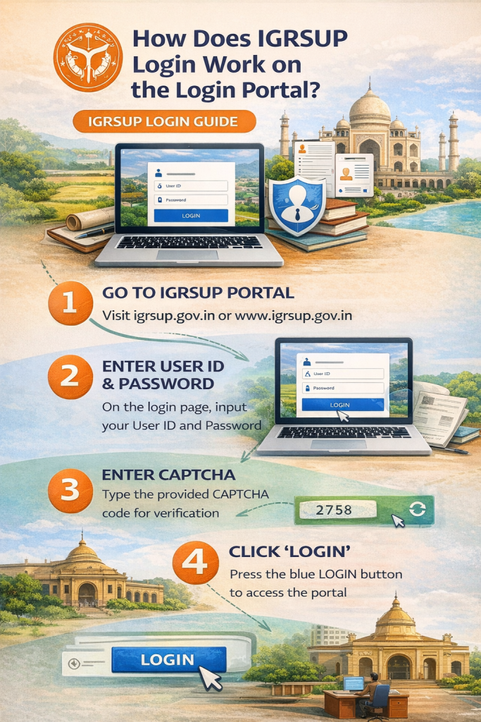 How does IGRSUP login work on the login portal How does IGRSUP login work on the login portal